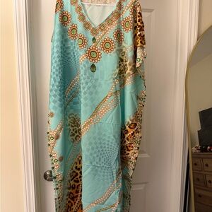 Vibrant Multicolor Kaftan Dress